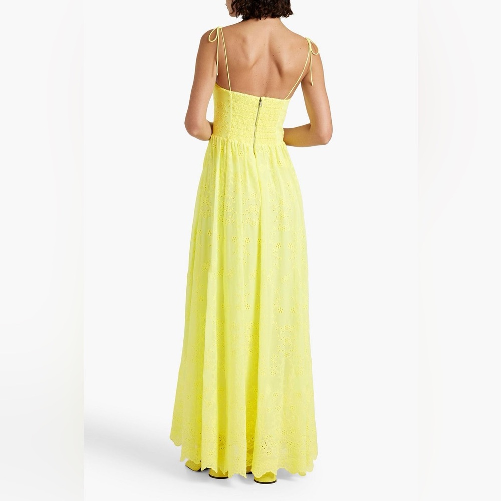 ALICE + OLIVIA Juniper broderie anglaise georgette maxi dress, Size 4, $695 - Picture 5 of 11